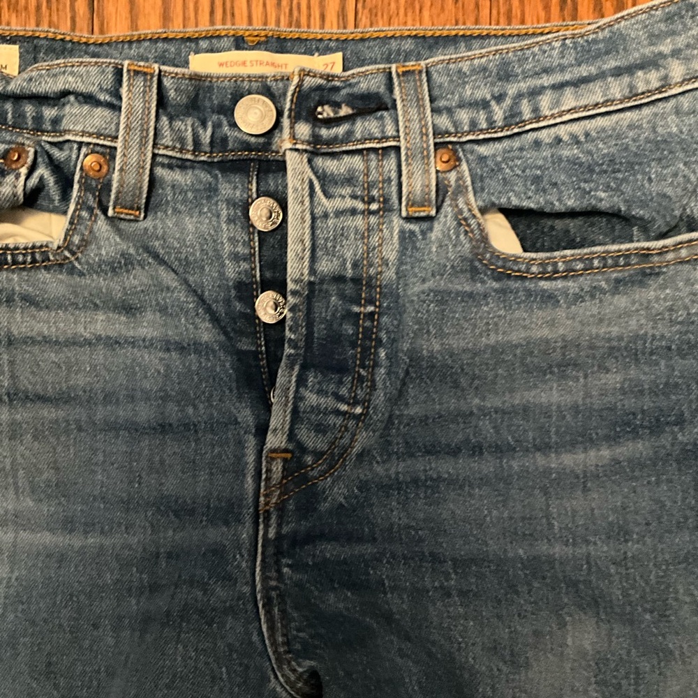Levi Strauss Jeans Wedgie Straight Buttonfly - Size 27 - Picture 4 of 5